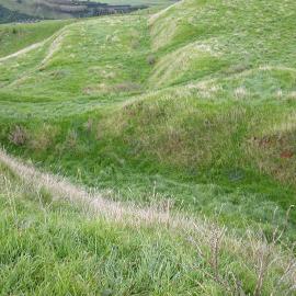 Trenches at Te Rae o Pāpāmoa (Pāpāmoa Hills) c. 2003