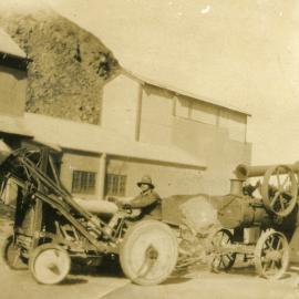 Heavy machinery at White Island c. 1928