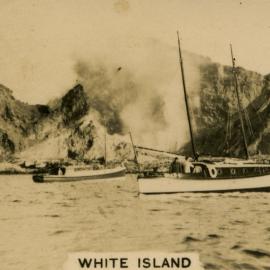 Commercial photocard of White Island c late 1920s