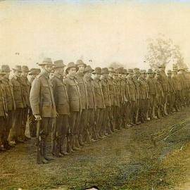 Hauraki Regiment in camp c. 1910s