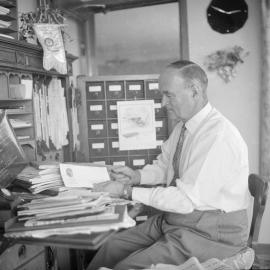 MP George Walsh at the disabled children's fete, 1959
