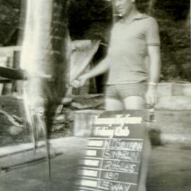 Marlin and fisherman