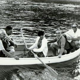 Rowing ashore