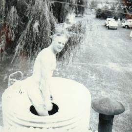 Neil Holmes cleaning tanks 