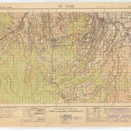 Te Puke : topographical map