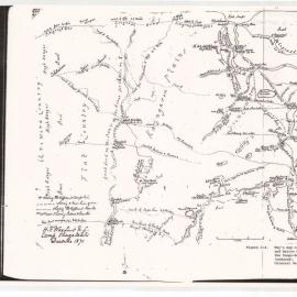 Way's map of Armed Constabulary and Native Contingent posts in the Taupō-Bay of Plenty area