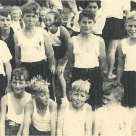 Mount Maunganui Primary School Athletics squad c. late 1940s