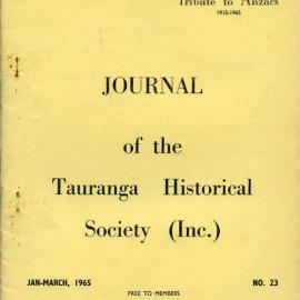 Journal of the Tauranga Historical Society Number 23