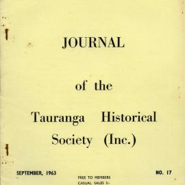 Journal of the Tauranga Historical Society Number 17