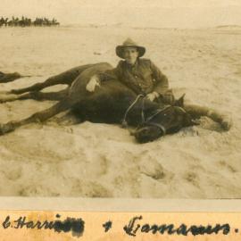Arthur Harrison and his horse