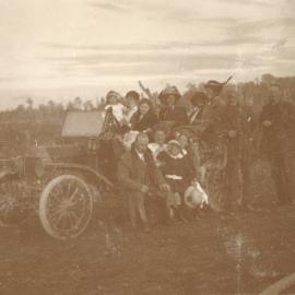 Car at Whakamārama c. 1910s
