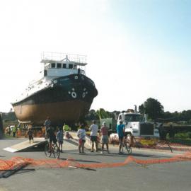 Historic Village Taioma tug about to haul