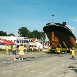 Historic Village Taioma tug shifting