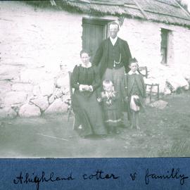 A highland Cottar & family