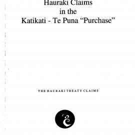 Hauraki Claims in the Katikati-Te Puna 'Purchase'