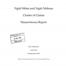 Ngāti Mōtai and Ngāti Mahana Cluster of Claims Mana Whenua report