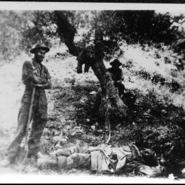 Dead German Paratrooper in Crete / Greece