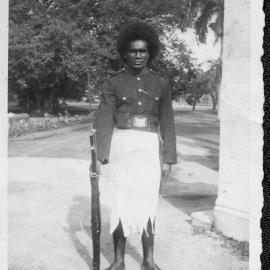 Guard at government house, Suva