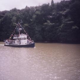 Shamrock boat, Warworth river 1992