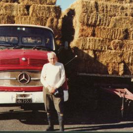Charles Tilby at the farm c. 1981