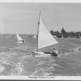 Yachts on Tauranga harbour c. 1930s