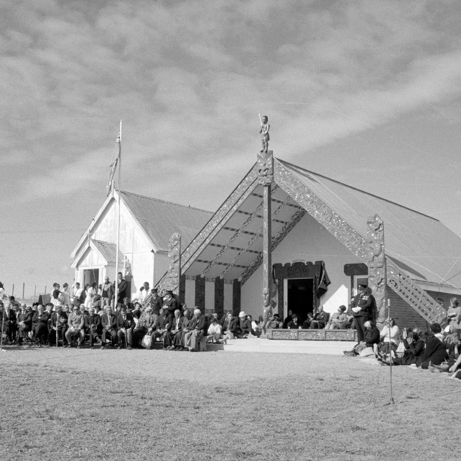 Opening of new wharenui at Peterehema (Hangarau) marae 1969