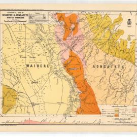 Geological map of Wairere & Aongatete area