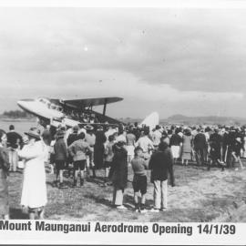 Opening of Tauranga airport 1939