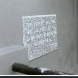 Town Hall foundation stone 1987
