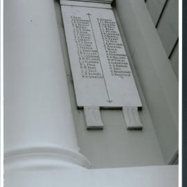 Town Hall Roll of Honour 1987