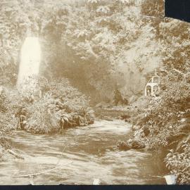 Omanawa Falls and Power House c 1910s