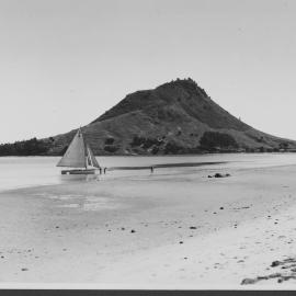 Mauao and Yacht c 1920s