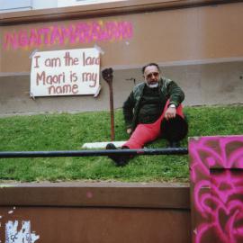 Tuti Tukaokao at Tauranga Town Hall occupation 1987
