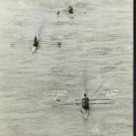 Double sculls race, Hamilton 1932