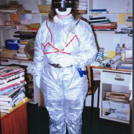 Frith Bartlett in spacesuit