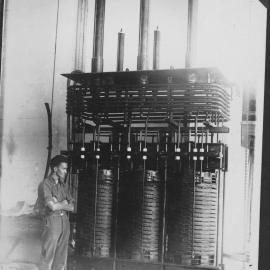 Interior of power house 1925