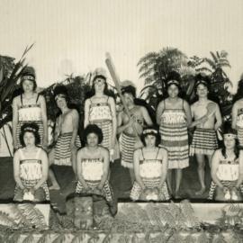Kapa Haka group, Tauranga c 1979 (Ams 169)