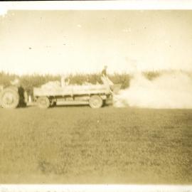 Work on Hume farm, Katikati, WWII