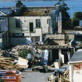 Masonic Hotel - Demolition, Tauranga 1993