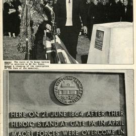 Te Ranga cairn unveiling 1964