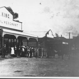Robert King's store, Te Puke, c. 1900