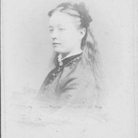Possibly adopted daughter of Sir George Grey. 
(Caption: Unidentified young woman)
