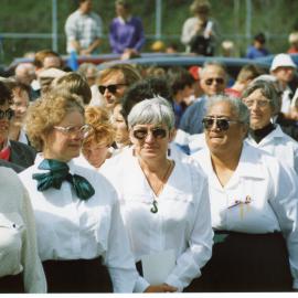 Joy Drayton, Jinty Rorke, Sue Pharo, Katie Clarkson, and Marvis at the opening of the Waikareao Expressway