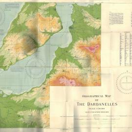 Orographical Map of Dardanelles 1915