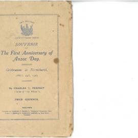 1st Anzac Day 1916 Souvenir