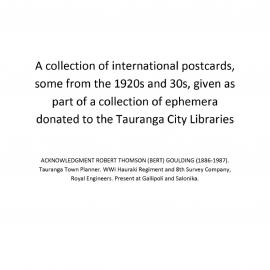 A collection of international postcards c 1920s & 30s