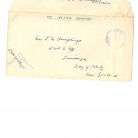WWII Letter home from 7th Ambulance CO 1946