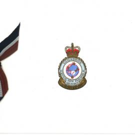 The front page of a Christmas card from World War Two