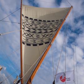 Sail of a waka hourua