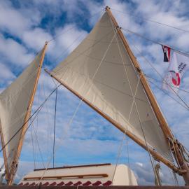 Sails of a waka hourua